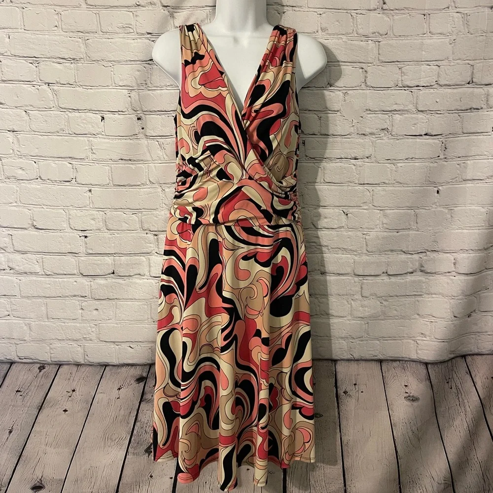 Rabbit Rabbit Rabbit mod print dress size 4 - Picture 3 of 9